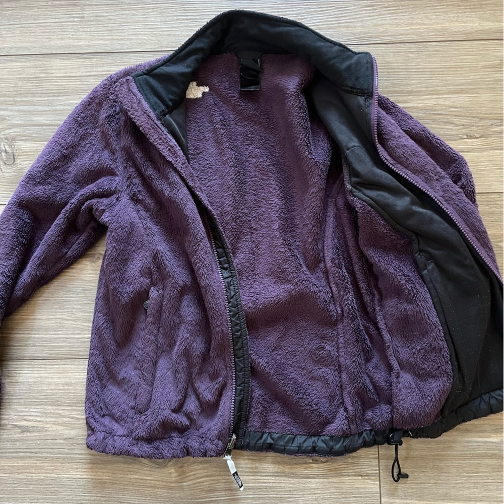 The North Face Dark Purple Sherpa Full Zip Jacket Women’s Small - Picture 6 of 8